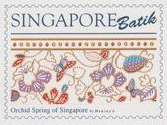 SG65 Hallmark Batik Orchid Motif
