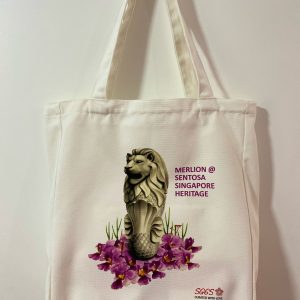 Sentosa Merlion Tote Bags