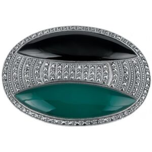 B319 Art Deco Brooch Sterling Silver