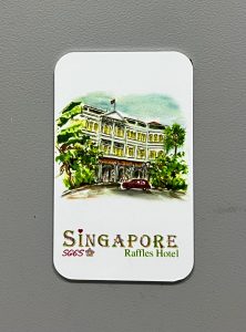 Raffles Hotel fridge magnets are perfect souvenirs