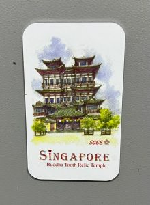 Buddha Tooth Relic Temple aluminium fridge magnets