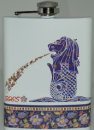Merlion 8oz Stainless Steel Hip Flask