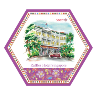 Raffles Hotel Singapore Hexagon Ceramic Tile