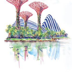 Fridge Magnet Garden By The Bay