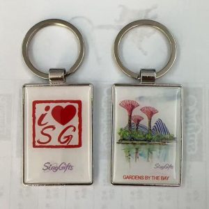 Singapore Themed Keychain - "i ❤️ SG" & Gardens by the Bay