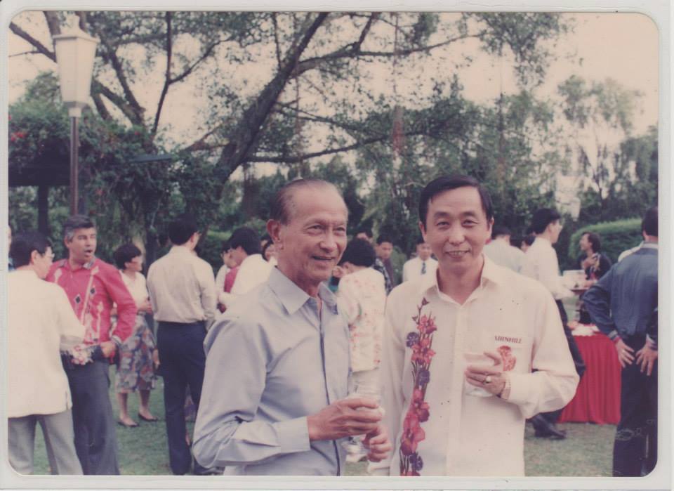 Richard with President Mr. Wee Kim Wee at the Istana Lawn